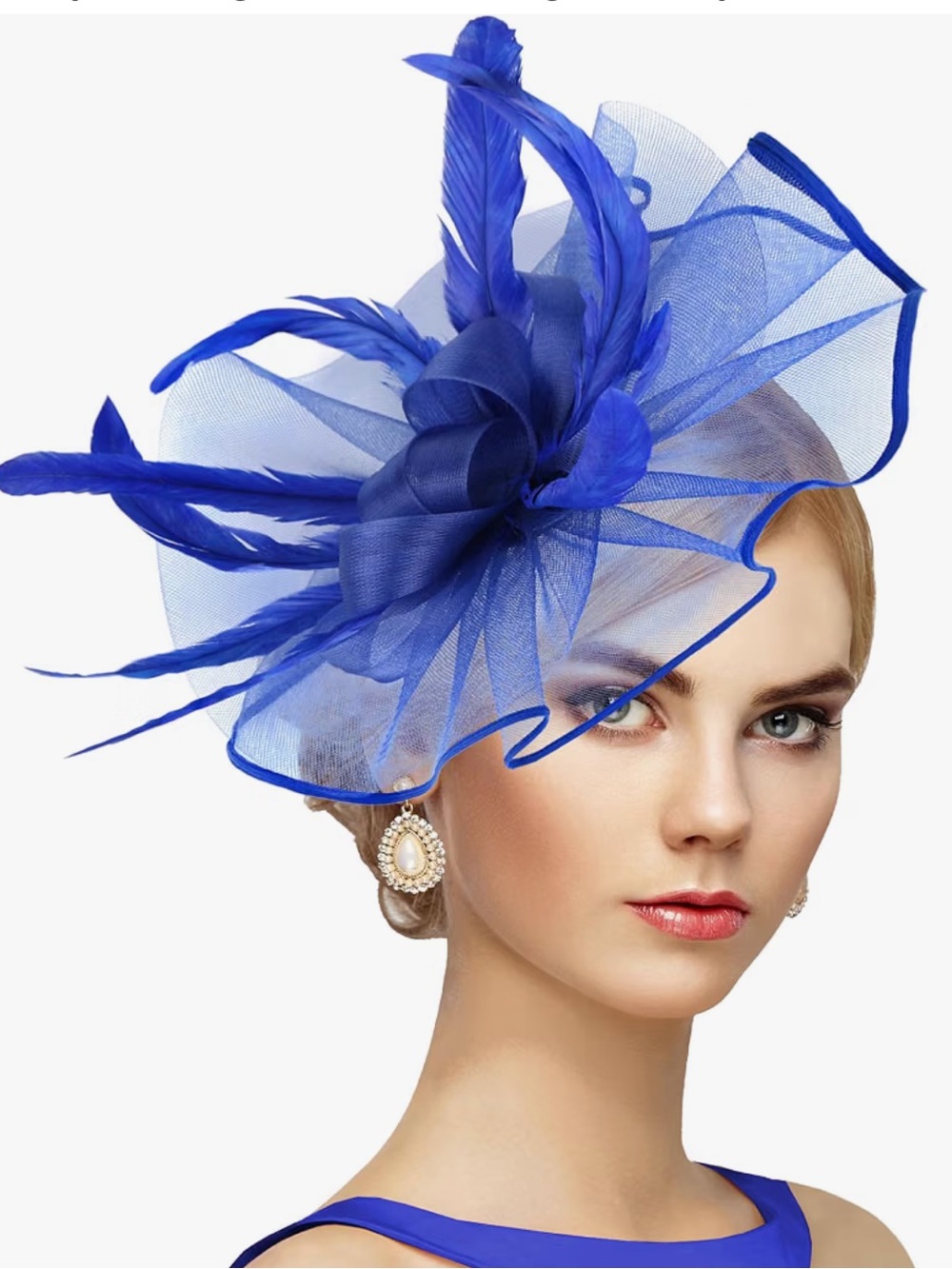 *NEW*   Royal Blue Fascinator Headpiece/ hat for Women